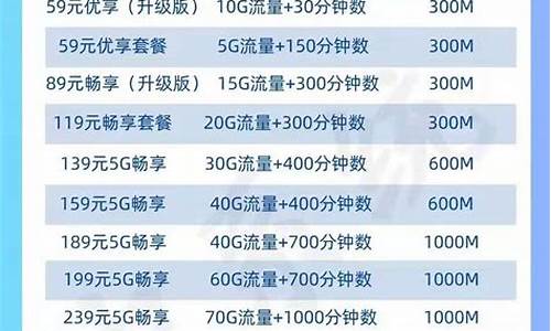 移动套餐资费一览表2022_移动套餐资费一览表2024